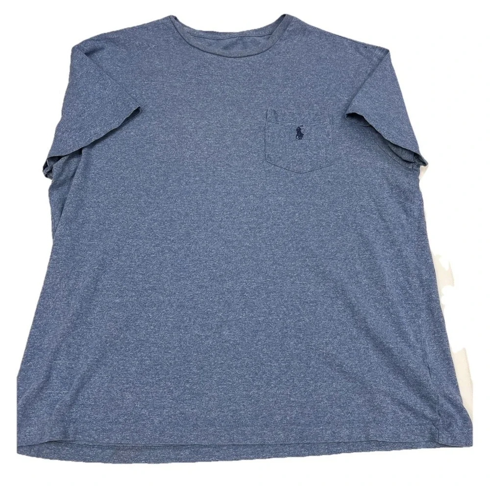 Polo Ralph Lauren Shirt Sz L Men Short Sleeve Blue Pullover Tee Shirt‎ Casual